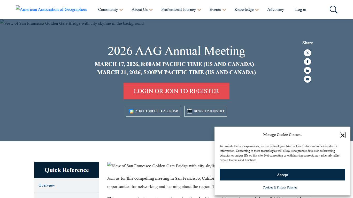 2026 AAG Annual Meeting - AAG